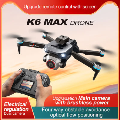 Iqoem K6 Drone con cámara 4k HD Wifi Fpv 360 Evitación de obstáculos y seguimiento automático Helicóptero cuadricóptero plegable profesional