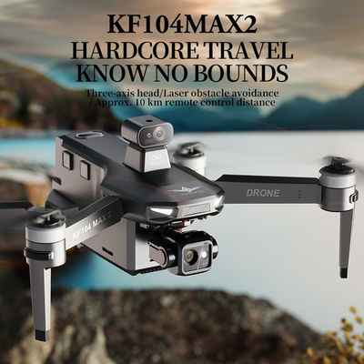 Diseño Kf104 Max 2 Drone Rc 5g Wifi Drone 4k Profesional con 3 ejes anti-sacudida Gimbal Evitación de obstáculos Cuádrocóptero sin escobillas