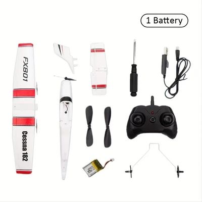 Drones comerciales Rc Modelo de avión Juguete Fx801 310mm Ancho de alas Control remoto Plano de alas fijas Diy Rc Epp Aviones de material de espuma para niños