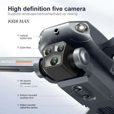 K818max 360 grados Flip Drone Profesional 4k Evitación de obstáculos Fpv Wifi Cámara eléctrica para operadores intermedios 122 g