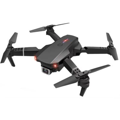 Cuadrocóptero UAV plegable con cámara de helicóptero Aeroscope HUGTEC E88 PRO HD FPV Batería de drones 3.7V 1800MAH Negro Gris