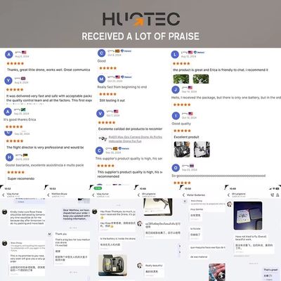 Tamaño de paquete único CM 22.7X8X18.5 HUGTEC Dm97 E88 PRO Drone de posicionamiento óptico del flujo Aplicación controlada 360 Flip Plástico