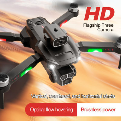 M1s 4k Drone de tres cámaras Evitación de obstáculos sin escobillas Plegable Led de navegación luz flujo óptico flotante Mini Rc Drone