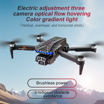 12 minutos Tiempo de vuelo Control manual Drone negro de fibra de carbono con retención de altitud de flujo óptico y 4k 360 grados de acrobacias de rodadura