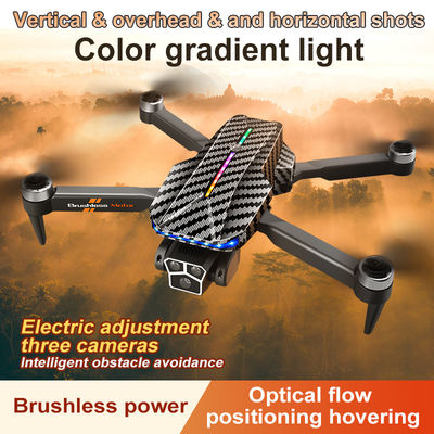 12 minutos Tiempo de vuelo Control manual Drone negro de fibra de carbono con retención de altitud de flujo óptico y 4k 360 grados de acrobacias de rodadura