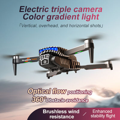 12 minutos Tiempo de vuelo Control manual Drone negro de fibra de carbono con retención de altitud de flujo óptico y 4k 360 grados de acrobacias de rodadura