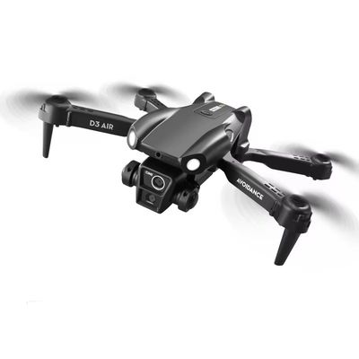 2024 D3 Air Drone Luz LED 360 grados Tumbling Modo sin cabeza Posicionamiento de flujo óptico Drone RC plegable para principiantes