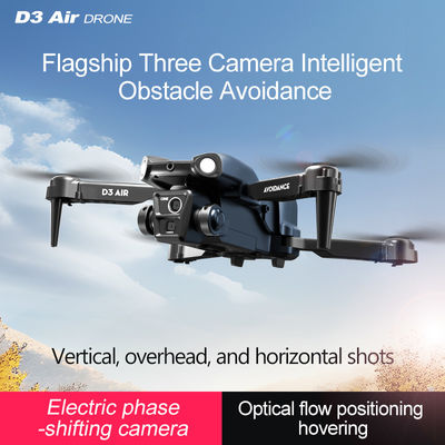 2024 D3 Air Drone Luz LED 360 grados Tumbling Modo sin cabeza Posicionamiento de flujo óptico Drone RC plegable para principiantes