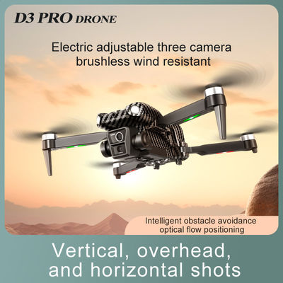 Nivel de habilidad de operador principiante Drone RC portátil con evitación de obstáculos y motor sin escobillas D3 Pro 4k
