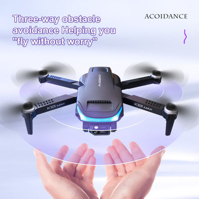 Drone de plástico negro gris K101 Max 4k cámara Drone de evitación de obstáculos de flujo óptico con cámara HD