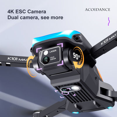 Drone de plástico negro gris K101 Max 4k cámara Drone de evitación de obstáculos de flujo óptico con cámara HD