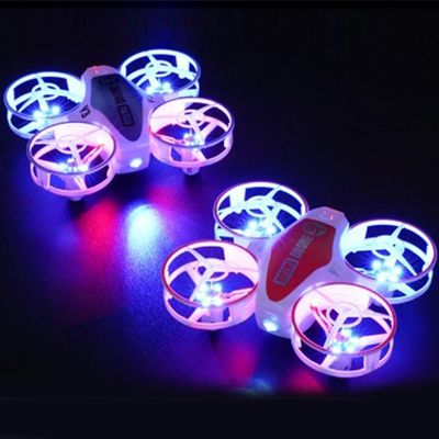 Mini avión de juguete con control remoto con rotación 360 y luces LED Estado de montaje listo para usar X11 NARANJA