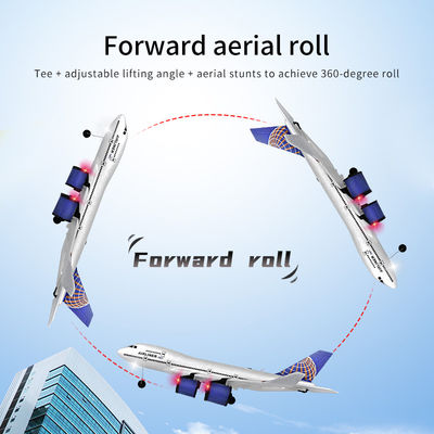 Avión RC eléctrico A380 747 Modo Fácil de volar Stunt Roll 2,4 GHz Control remoto planeador para y baterías incluidas