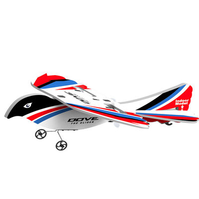 Tiempo de carga de 40 minutos 2.4g 2ch espuma de pájaro Epp W luz LED intermitente material resistente a la caída vuelo Rc vuelo planeador avión para 8 a 13 años de edad