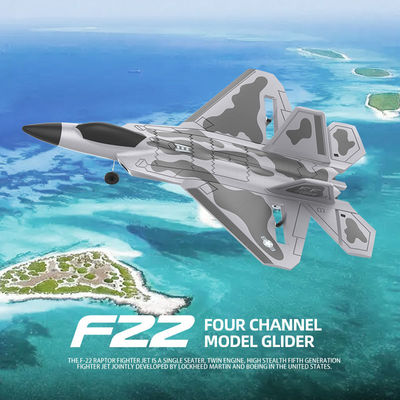 F22 Rtf Epp Foam Jet Avión de control remoto Rc Avión de combate Juguete Rango de edad 8 a 13 años Distancia de control Aproximadamente 200 metros