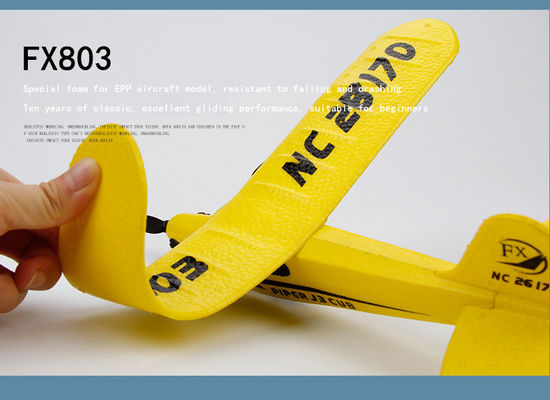 Fx803 Piper Cub J-3 RC Avión Modelo de tecnología 2.4GHz Control remoto Avión planeador para captura de video al aire libre Resolución N/A