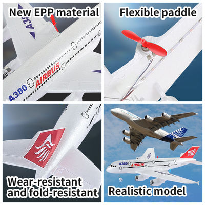 Características Volver automático 2.4 G Durable Styrofoam Avión 70g Modelo de control remoto Helicóptero de juguete A380 Rc Avión Avión 110m Caja
