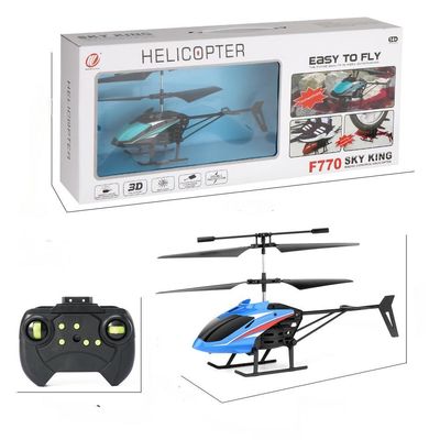 F770 Juego de control de precisión Helicóptero Rendimiento de vuelo estable y capacidad de acrobacias de giro 3D Paquete único Tamaño 44X8.8X18 CM