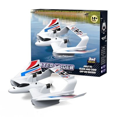 Rc Hydroplane Avión Juguetes Jet Ala fija 2.4g Control remoto Planador de espuma Modelo de avión Avión Rc para 8-13 años de edad