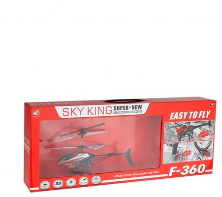 F360 2.4Ghz Antiinterferencia Helicóptero principiante a Pro Helicóptero juguete aéreo en miniatura 6 * AA batería del controlador