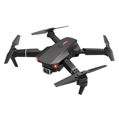 Drone E88 Pro de elección para principiantes con ángulo de cámara ajustable y planificación de rutas de múltiples puntos con soporte de batería de controlador 3XAA
