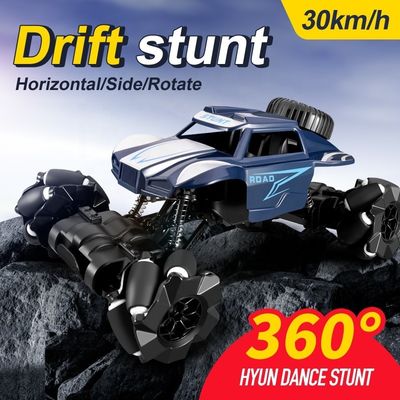 Paquete original incluye 360 Rotación Control de radio Stunt Rc Drift Coche de carreras con luz y luz M3 9 canales