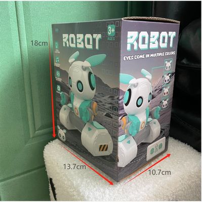 Robots educativos HUGTEC S024 Robot de juguete Control remoto Gestura STEM 3 Música plástica Función de luz automática para unisexo