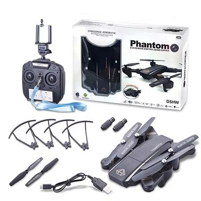 D5Hw Productos calientes Drone Alta popularidad Motor sin escobillas Drone Cámara Wi-Fi Tecnología de comunicación inalámbrica 45X45X8 Tamaño