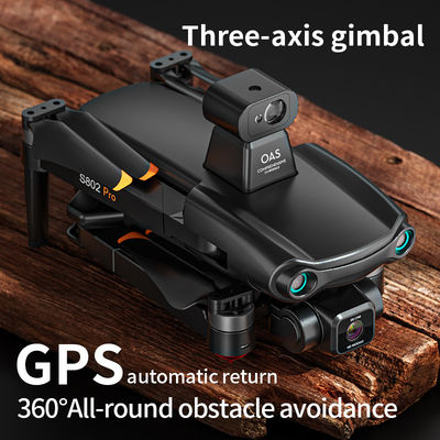 S808 Drone 360 Evitación de obstáculos sin escobillas Tres ejes Eis Anti-sacudida Ptz 8k Fotografía aérea ultra clara GPS Rc Aviones