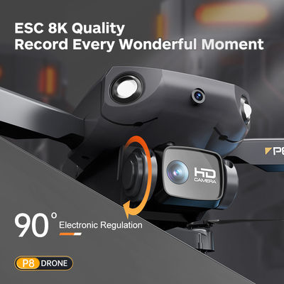 Tipo de control P8 Drone Dual Esc 4k Hd Cámara plegable Rc Control remoto Quadcopter Fotografía Wifi Fpv Mini Drones Niño Regalos juguetes Vs F189