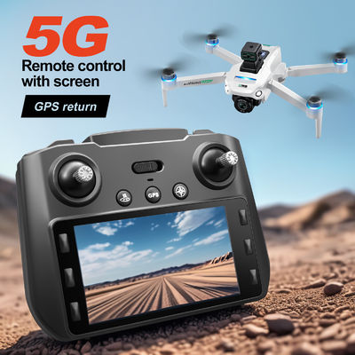 Plástico S159 5g Wifi Fpv Gps Cuadcopter Drone 4khd Doble cámara 25 minutos Resistencia Evitación de obstáculos Led Gran pantalla Remote Rc Drone