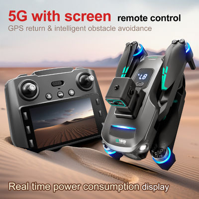 Plástico S159 5g Wifi Fpv Gps Cuadcopter Drone 4khd Doble cámara 25 minutos Resistencia Evitación de obstáculos Led Gran pantalla Remote Rc Drone