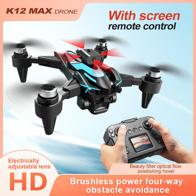 Drones para principiantes K12 Drones sin escobillas Drones eléctricos 3 cámaras 4k Drones infrarrojos Evitación de obstáculos Drones de flujo óptico Quadcopter juguetes para adultos