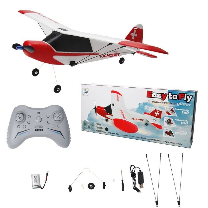 FX9603 2.4GHz 3CH 6 Equipo giroscópico EPP espuma J3 RC Avión RTF Ala fija de control remoto al aire libre Avión Aviones RC planeador juguetes voladores