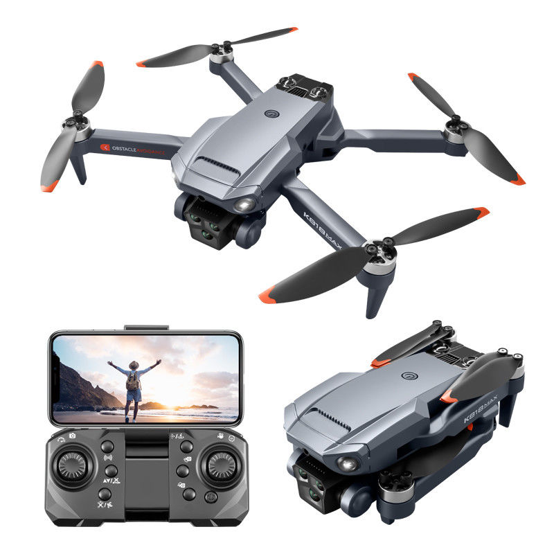 K818max 360 grados Flip Drone Profesional 4k Evitación de obstáculos Fpv Wifi Cámara eléctrica para operadores intermedios 122 g