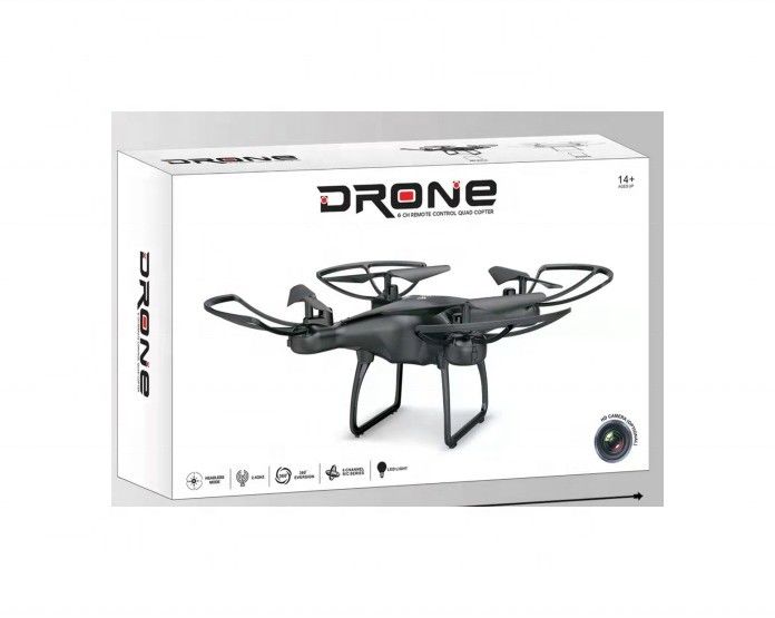 Tamaño de cartón 66X47X61 NEGRO Juego creativo Aviones de juguete Drones remotos Aviones para diversión multijugador
