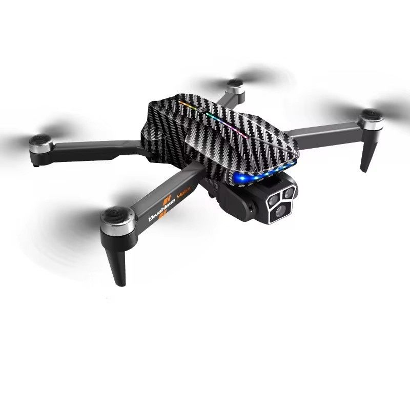 12 minutos Tiempo de vuelo Control manual Drone negro de fibra de carbono con retención de altitud de flujo óptico y 4k 360 grados de acrobacias de rodadura