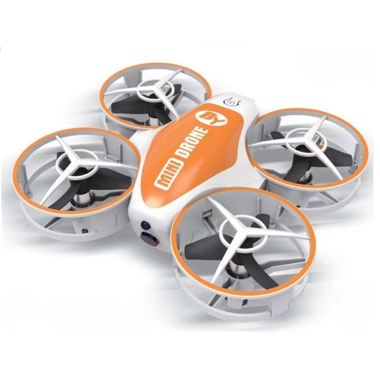 Mini avión de juguete con control remoto con rotación 360 y luces LED Estado de montaje listo para usar X11 NARANJA
