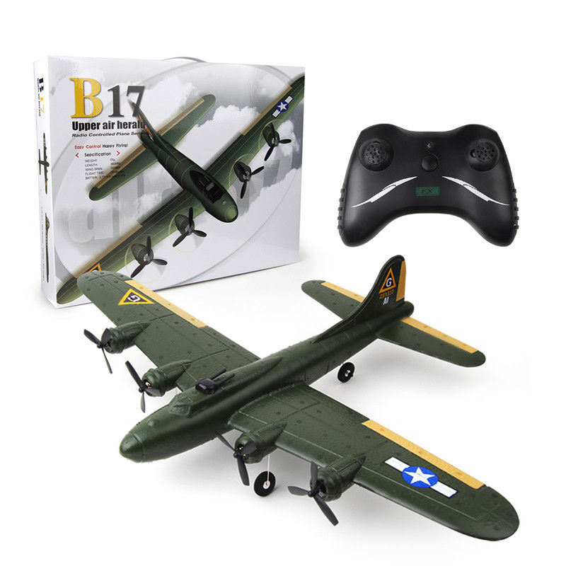 Experimenta la emoción de volar con Fx817 Aviones de espuma de control remoto Modelo de ala fija Planador B17 Bombarderos Aviones de juguete