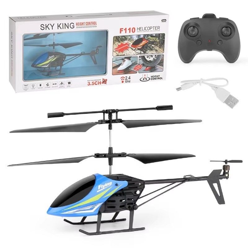 Helicóptero de juguete F110 3.5 canales 2.4Ghz Helicóptero de control remoto Mini Rc Helicóptero de captura de video al aire libre Resolución nula