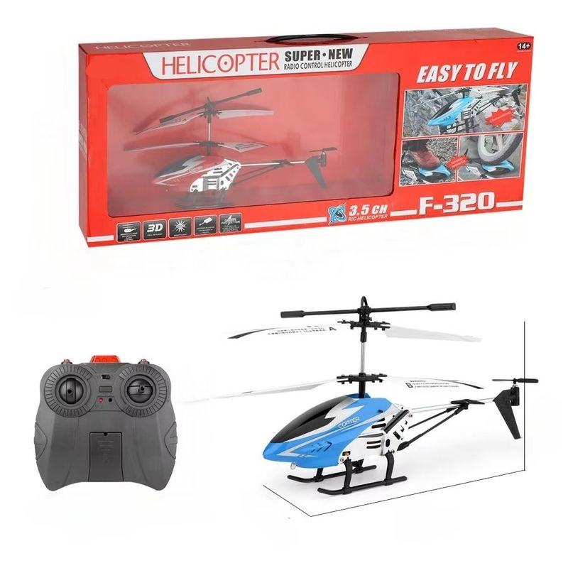 3.5 Canales F320 Helicóptero girando izquierda-derecha hacia adelante-atrás Volando juguete altura de retención Helicóptero con envíos rápidos