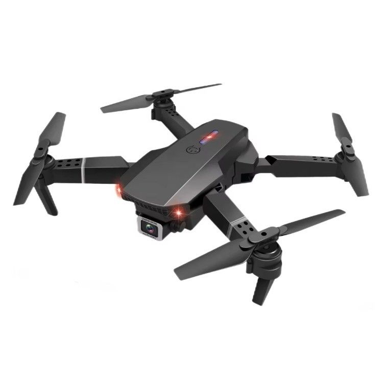Drone E88 Pro de elección para principiantes con ángulo de cámara ajustable y planificación de rutas de múltiples puntos con soporte de batería de controlador 3XAA