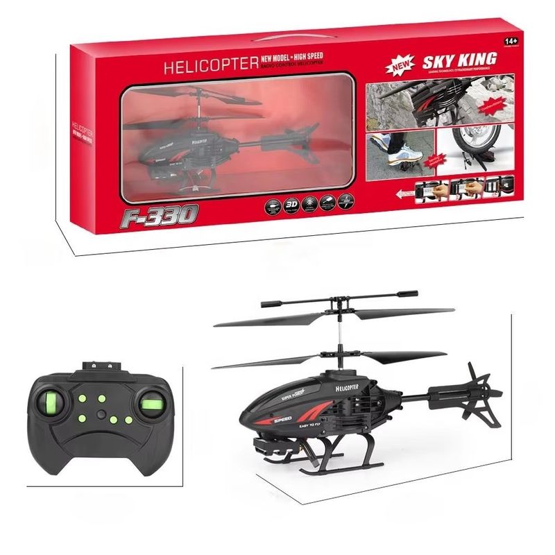 Experimente la emoción de volar con el F330 Mini Helicóptero USB recargable y luz LED