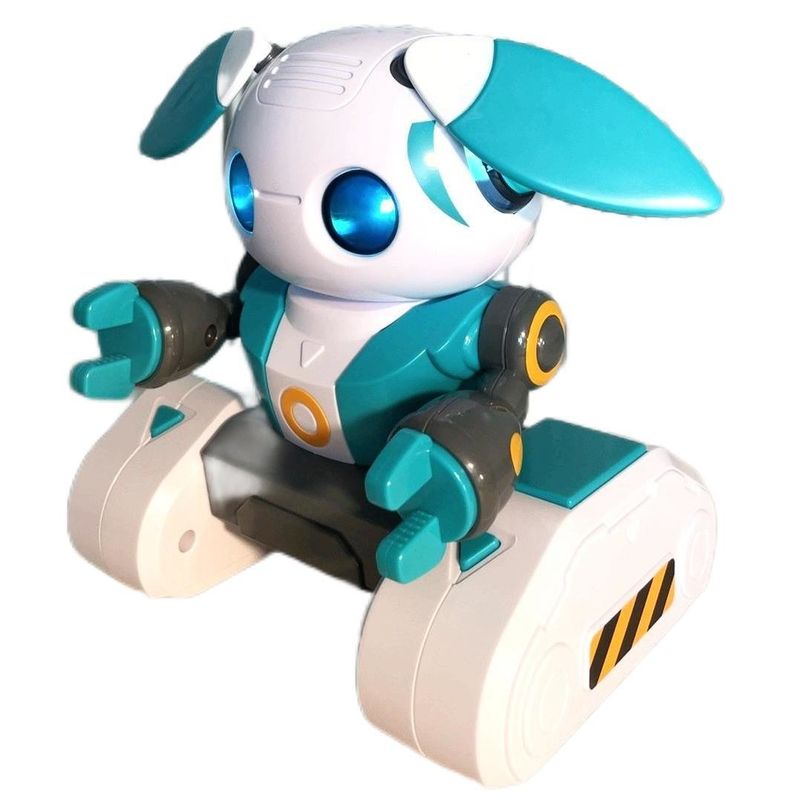 Robots educativos HUGTEC S024 Robot de juguete Control remoto Gestura STEM 3 Música plástica Función de luz automática para unisexo